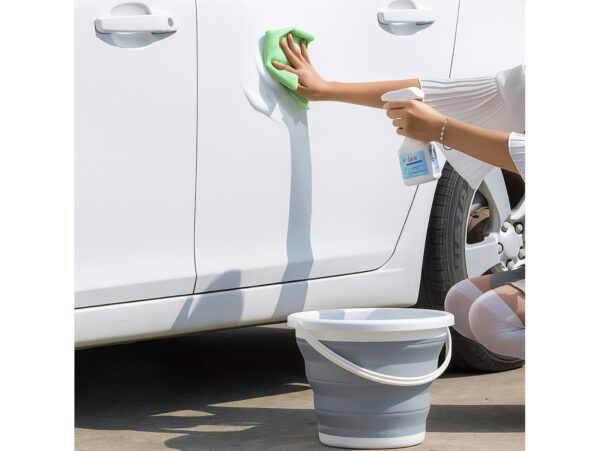 WIADRO WIADERKO SILIKONOWE SKŁADANE 5L - MIX