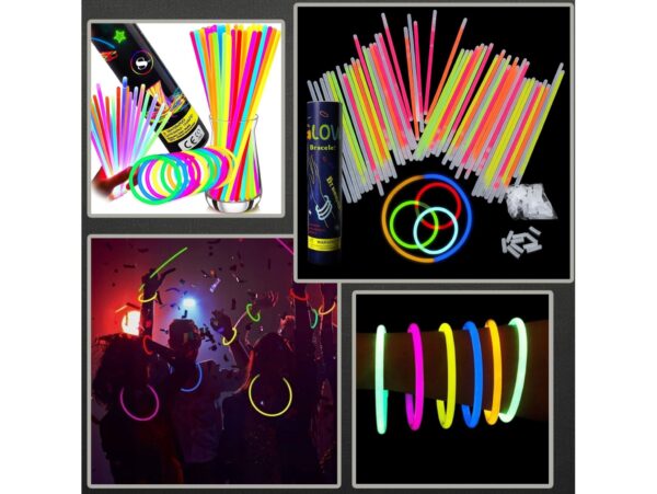 ŚWIATŁO CHEMICZNE BRANSOLETKI ŚWIECĄCE 100SZT