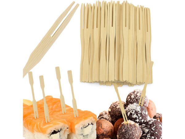 WIDELCZYKI DO PRZYSTAWEK BAMBUSOWE 8,8x0,7cm 100szt