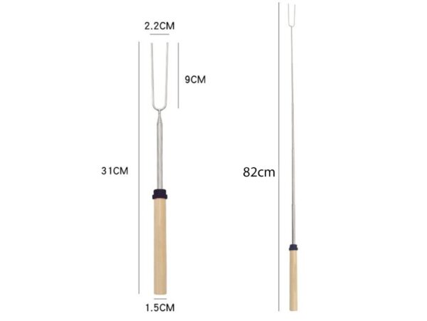 WIDELEC TELESKOPOWY NA OGNISKO 31-82CM