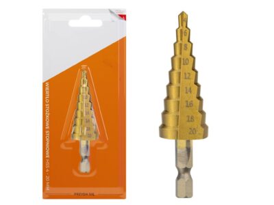 WIERTŁO STOŻKOWE STOPNIOWE HSS 4-20mm