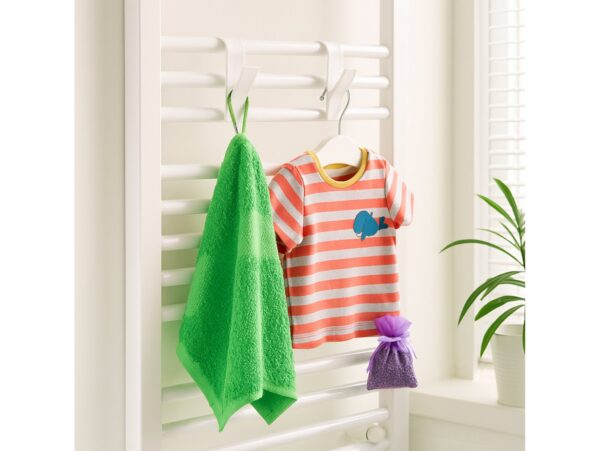 WIESZAK HACZYK NA GRZEJNIK 2szt - biały mały 10x5x1,5