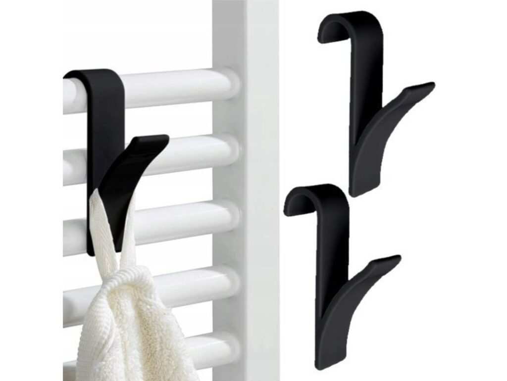 WIESZAK HACZYK NA GRZEJNIK 2szt - czarny