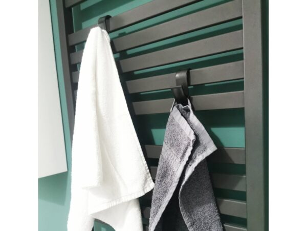 WIESZAK HACZYK NA GRZEJNIK 2szt - czarny