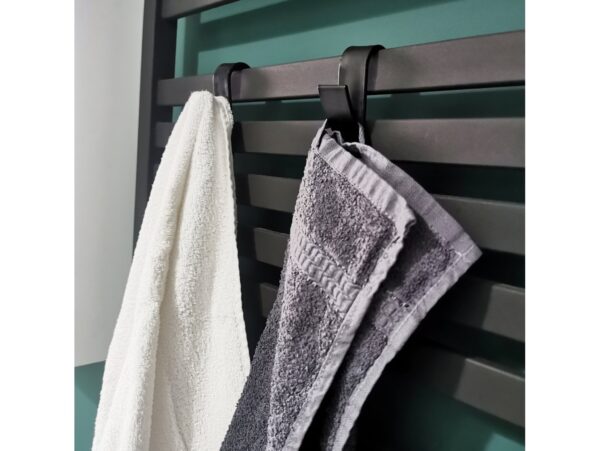 WIESZAK HACZYK NA GRZEJNIK 2szt - czarny