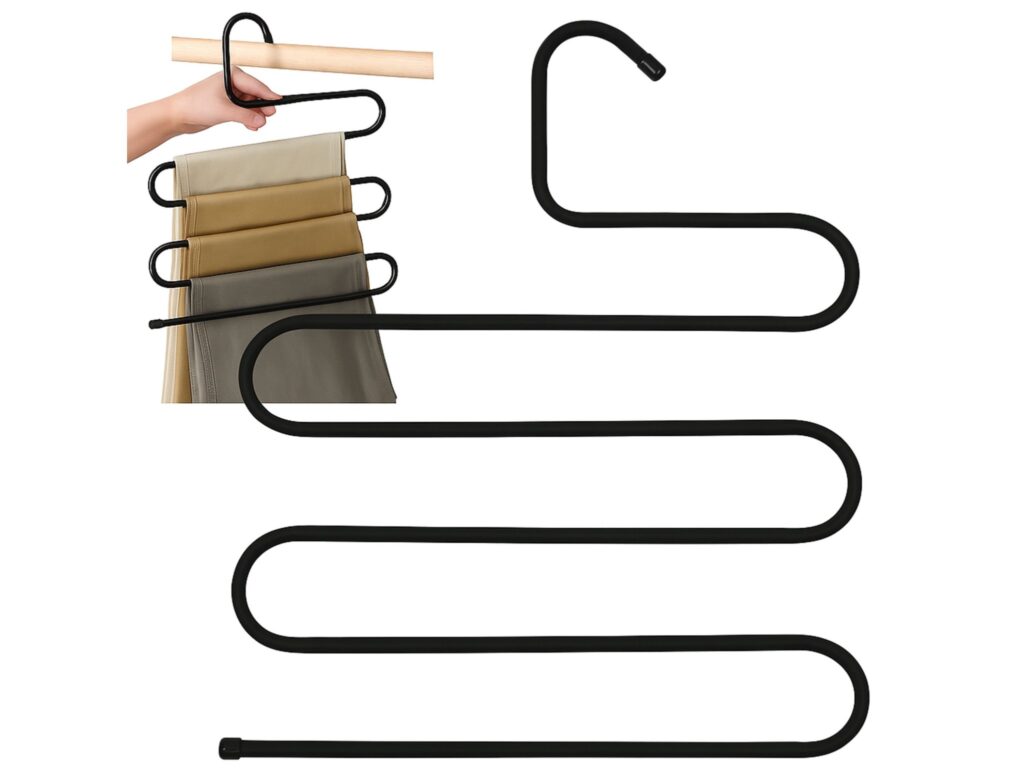 WIESZAK NA SPODNIE - czarny