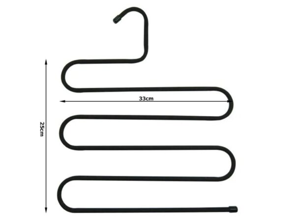 WIESZAK NA SPODNIE - czarny