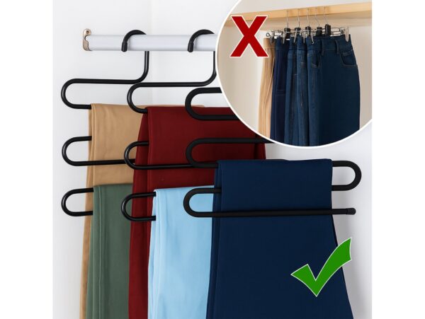 WIESZAK NA SPODNIE - czarny