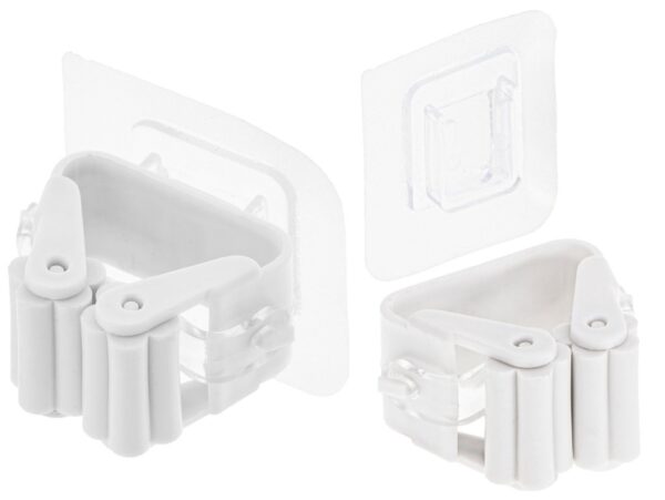 WIESZAK UCHWYT NA MOPA SAMOPRZYLEPNY - biały
