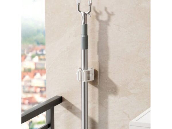 WIESZAK UCHWYT NA MOPA SAMOPRZYLEPNY - biały