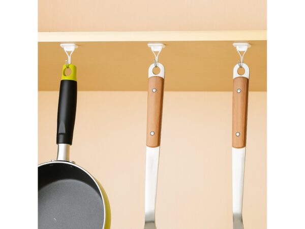 WIESZAKI SAMOPRZYLEPNE BIAŁE 6SZT RUCHOME