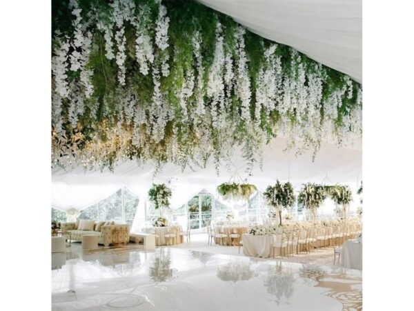 WISTERIA GAŁĄZKA 3-RAMIENNA 105cm 5 SZTUK