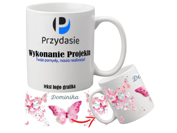 WYKONANIE PROJEKTU DO KUBEK DO SUBLIMACJI