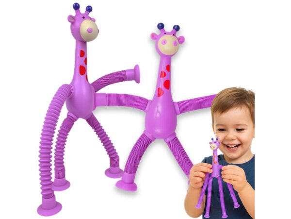 ŻYRAFA ANTYSTRESOWA SENSORYCZNA - fioletowa