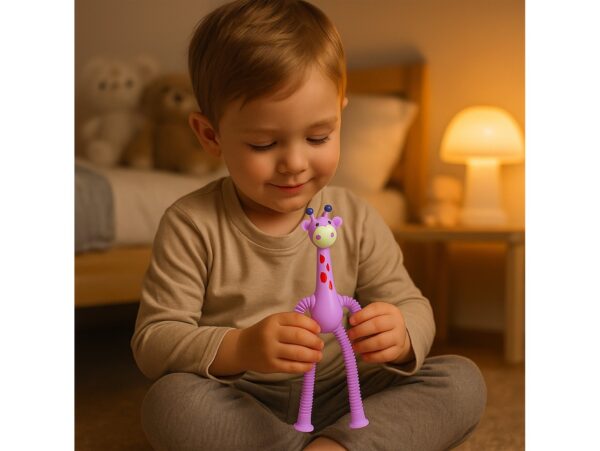 ŻYRAFA ANTYSTRESOWA SENSORYCZNA - fioletowa