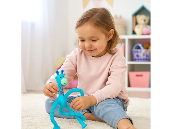 ŻYRAFA ANTYSTRESOWA SENSORYCZNA - niebieska