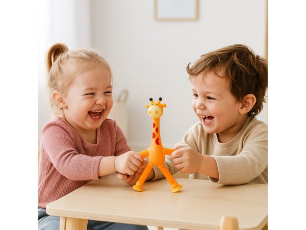 ŻYRAFA ANTYSTRESOWA SENSORYCZNA - pomarańczowa