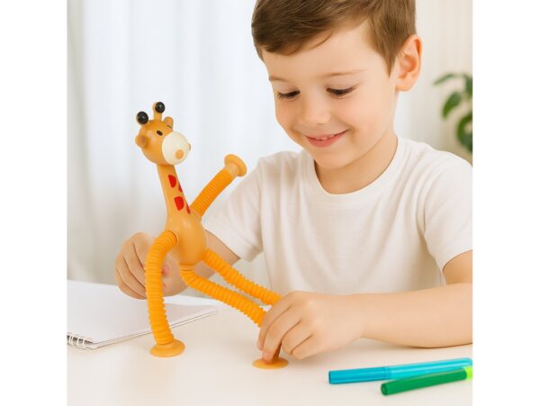 ŻYRAFA ANTYSTRESOWA SENSORYCZNA - pomarańczowa