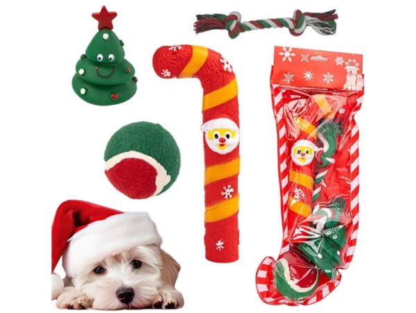 ZABAWKI NA ŚWIĘTA DLA ZWIERZĄT PREZENT DLA PSA KOTA - dla psa 4el