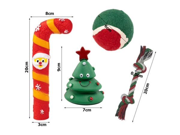 ZABAWKI NA ŚWIĘTA DLA ZWIERZĄT PREZENT DLA PSA KOTA - dla psa 4el