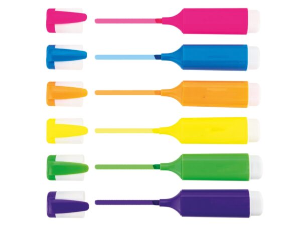 ZAKREŚLACZ BIUROWY ZESTAW 6SZT