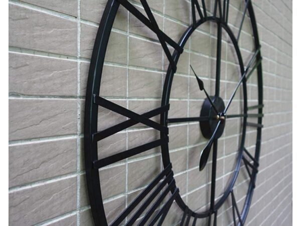 ZEGAR ŚCIENNY RETRO LOFT RZYMSKI METALOWY 50cm