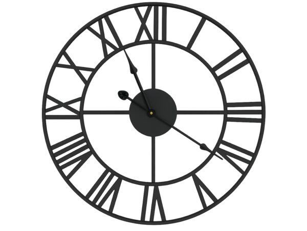 ZEGAR METALOWY ŚCIENNY RETRO LOFT 50CM - wzór 2