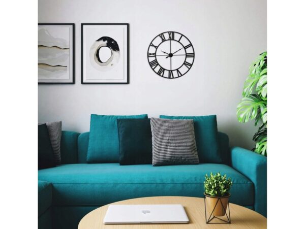 ZEGAR METALOWY ŚCIENNY RETRO LOFT 50CM - wzór 2