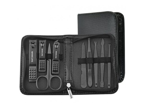 ZESTAW DO MANICURE PEDICURE PAZNOKCI 9W1