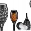 ZESTAW LAMP SOLARNYCH OGRODOWYCH POCHODNI 12LED 50CM 8SZT