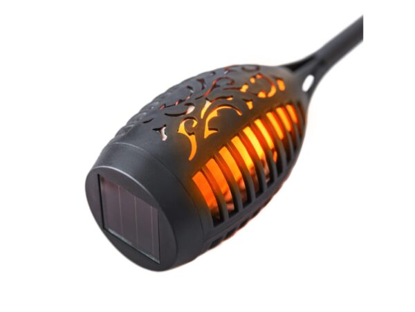 ZESTAW LAMP SOLARNYCH OGRODOWYCH POCHODNI 12LED 50CM 8SZT