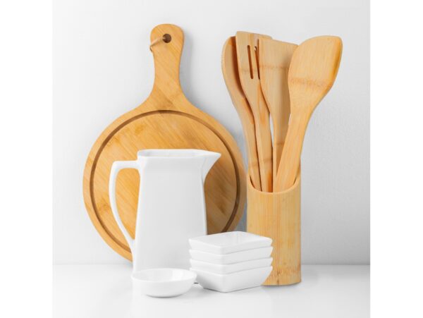 ZESTAW PRZYBORÓW KUCHENNYCH BAMBUSOWYCH