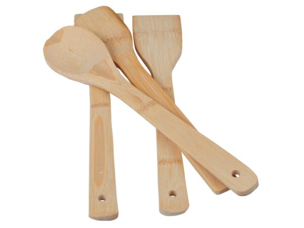 ZESTAW PRZYBORÓW KUCHENNYCH BAMBUSOWYCH