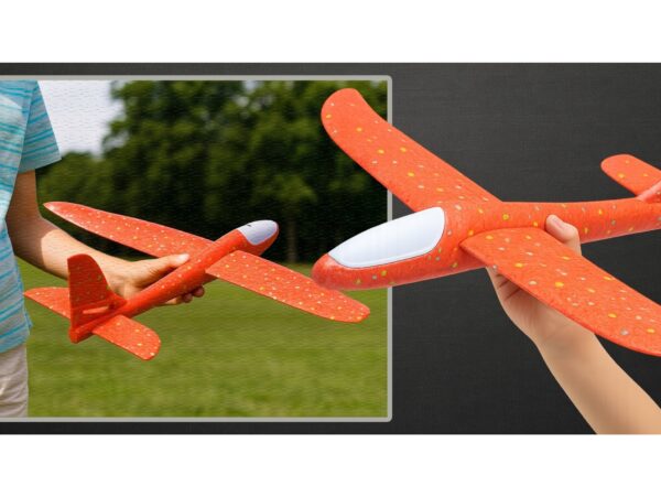 ZESTAW SAMOLOTÓW STYROPIANOWYCH 47 CM LED 6SZT