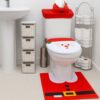 ZESTAW ŚWIĄTECZNY DO ŁAZIENKI WC POKROWIEC MIKOŁAJ