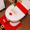 ZESTAW ŚWIĄTECZNY DO ŁAZIENKI WC POKROWIEC MIKOŁAJ