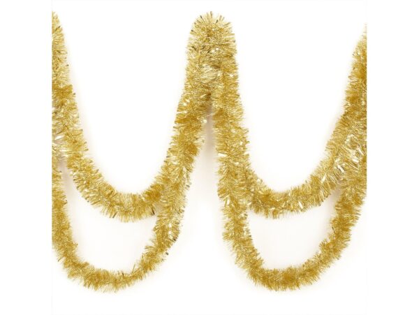 ŁAŃCUCH CHOINKOWY 6cm/2m - złoty