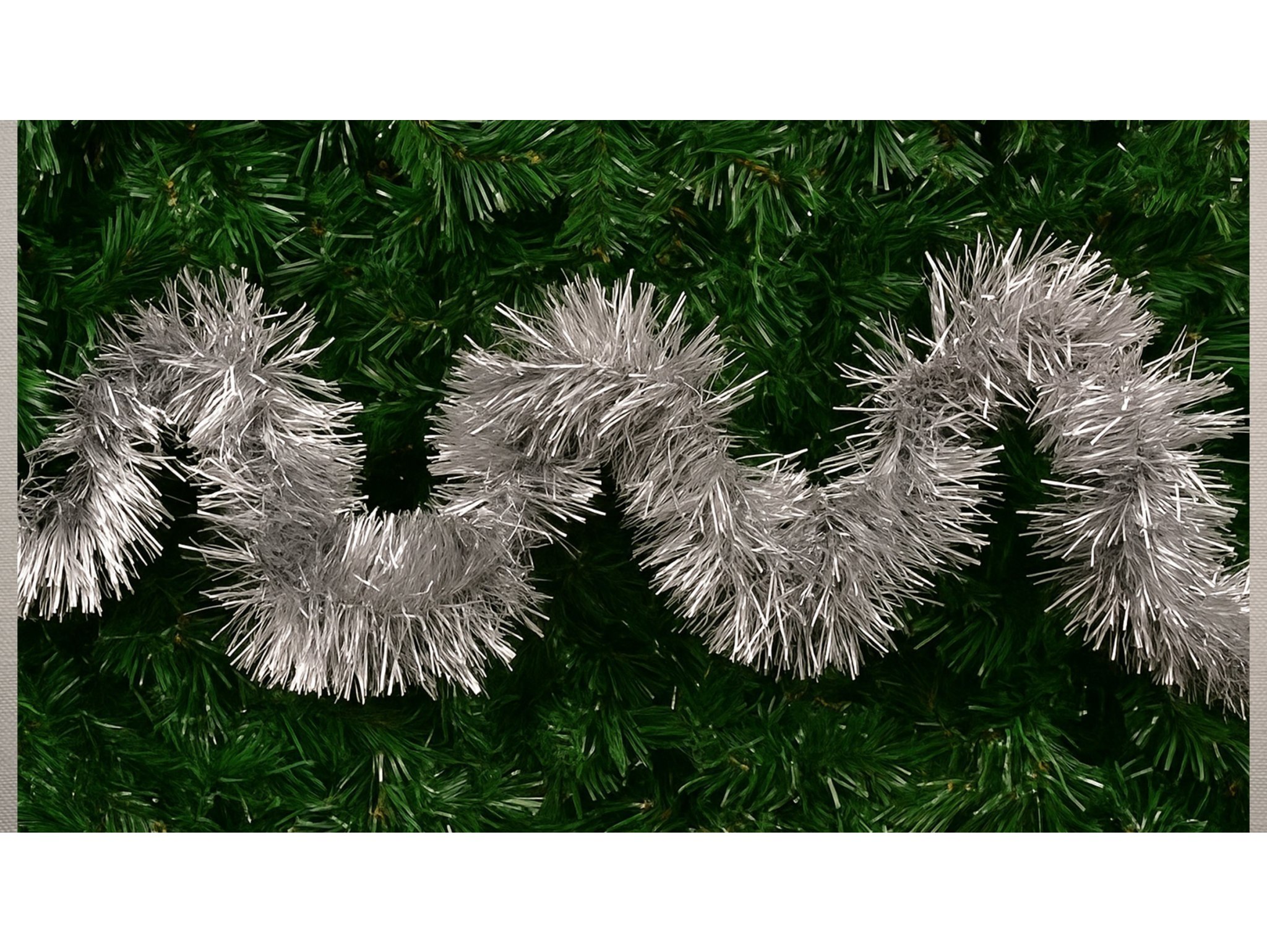 ŁAŃCUCH CHOINKOWY SREBRNY 3 SZT.