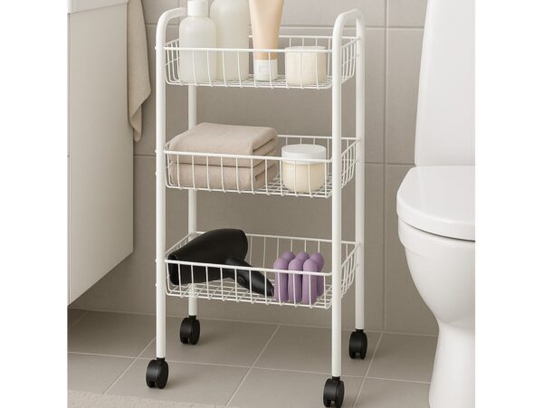 ARTEX REGAŁ NA KÓŁKACH WINNY 3/WINNY 3 BIAŁY 8001579105006