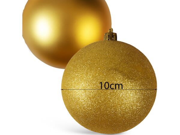 BOMBKI CHOINKOWE TUBA 10CM 4SZT - złoty