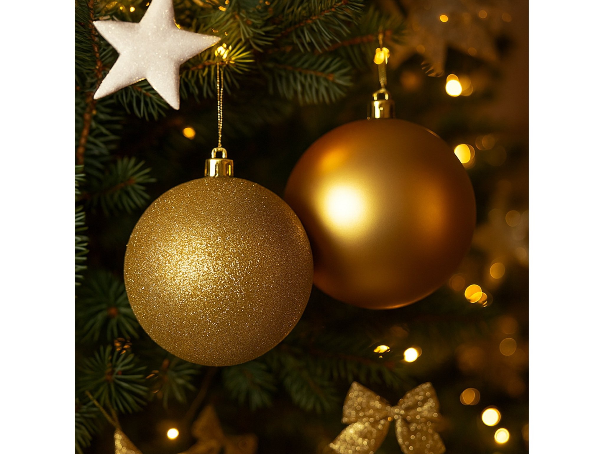 BOMBKI CHOINKOWE TUBA 10CM 4SZT - złoty