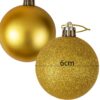 BOMBKI CHOINKOWE TUBA 6CM 8SZT - złoty