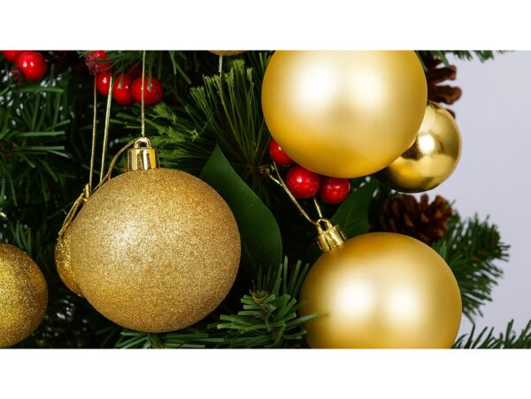 BOMBKI PLASTIKOWE ZESTAW 100SZT - złoty