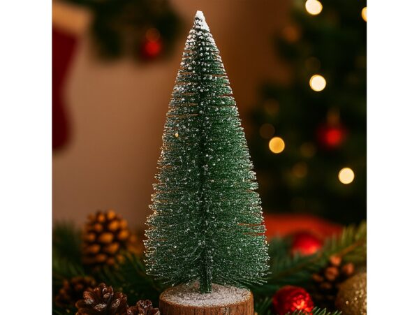 CHOINKA Z BROKATEM 20CM - zielony