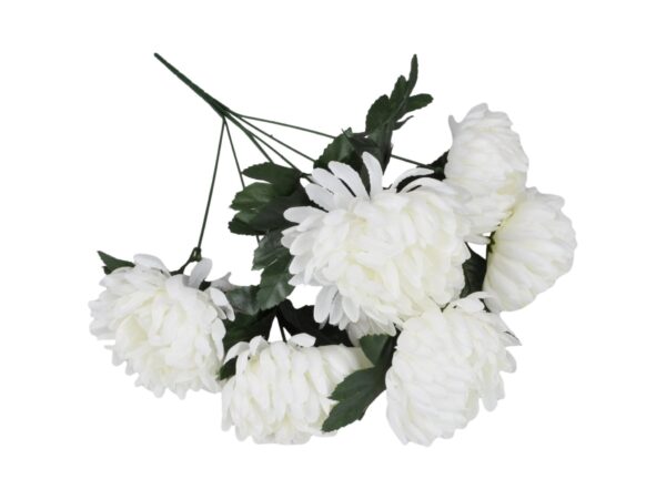 CHRYZANTEMA BUKIET 7 KWIATÓW 50cm - śmietankowy