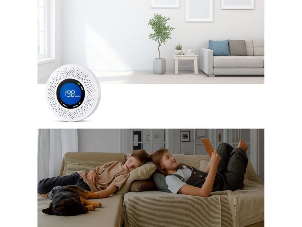 CZUJNIK CZADU TLENKU WĘGLA Z WYŚWIETLACZEM LCD