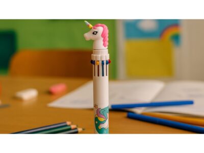 DŁUGOPIS WIELOKOLOROWY PSTRYKANY 6 KOLORÓW JEDNOROŻEC 16cm