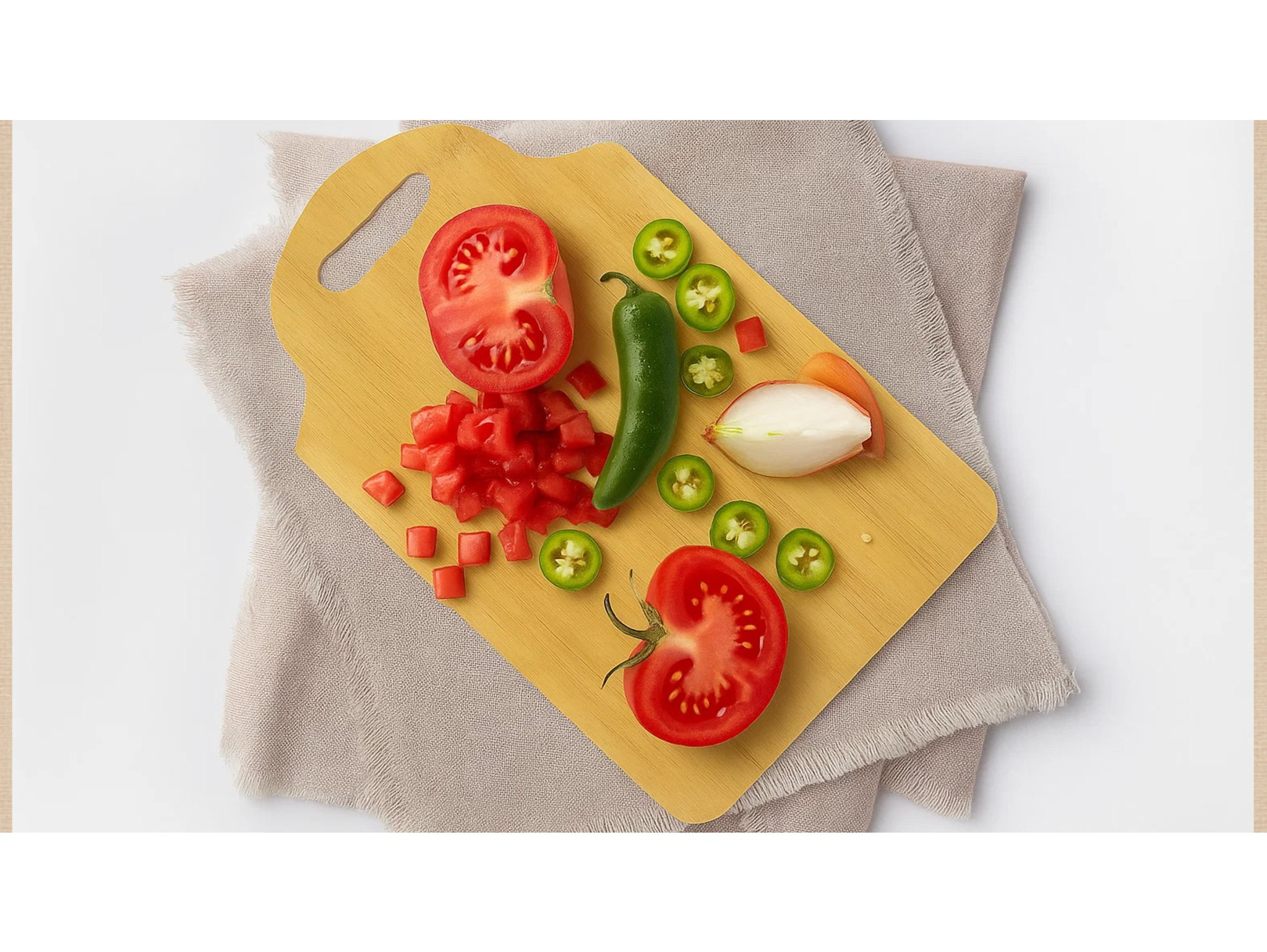 DESKA KUCHENNA BAMBUSOWA Z ZAWIESZKĄ 24x40CM