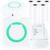 DRUKARKA MINI TERMICZNA DO ZDJĘĆ NOTATEK BLUETOOTH + ROLKI DO MINI DRUKARKI APARATU 5SZT 4,5x5,7