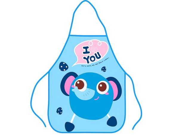 FARTUCH DZIECIĘCY DO PRAC PLASTYCZNYCH FOLIOWY - niebieski